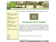 Tablet Screenshot of linie11.de